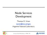 Node Services Development