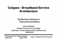7th Summer School on Telecommunications