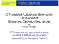 ICT-enabled Agricultural Science for Development Scenarios, Opportunities, Issues by <Ahmed Rafea> PowerPoint PPT Presentation