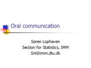 Oral communication