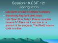 Session18 CSIT 121 Spring 2006 PowerPoint PPT Presentation