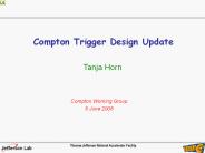Compton Trigger Design Update
