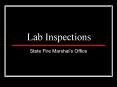 Lab Inspections PowerPoint PPT Presentation