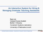 An Interactive System for Hiring
