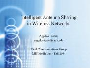 Intelligent Antenna Sharing in Wireless Networks