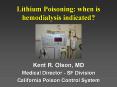 Lithium Poisoning: when is hemodialysis indicated? PowerPoint PPT Presentation