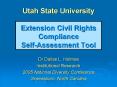 Utah State University  Extension Civil Rights Compliance Self-Assessment Tool PowerPoint PPT Presentation