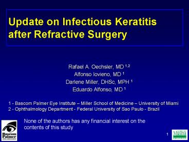 Rafael A. Oechsler, MD 1,2