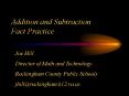 Addition and Subtraction Fact Practice PowerPoint PPT Presentation