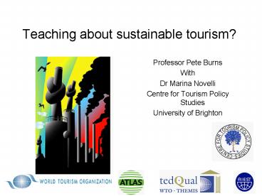 Teaching about sustainable tourism