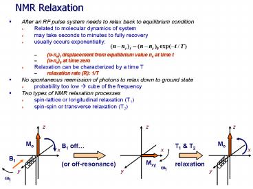 NMR Relaxation