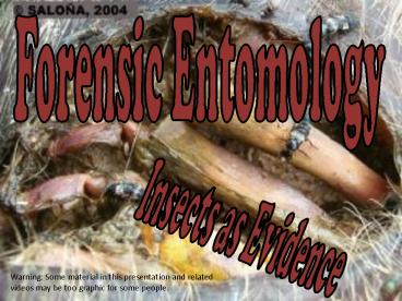 Forensic Entomology