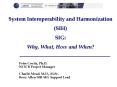 System Interoperability and Harmonization (SIH) SIG: Why, What, How and When? PowerPoint PPT Presentation