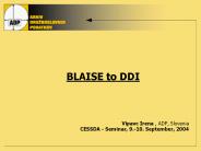 BLAISE to DDI