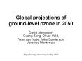 Global projections of ground-level ozone in 2050 PowerPoint PPT Presentation