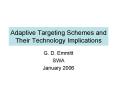 Adaptive Targeting Schemes and Their Technology Implications PowerPoint PPT Presentation