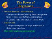 The Power of Regression