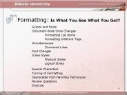 Formatting: Is What You See What You Get