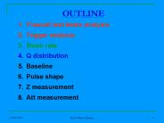 Frascati test beam analysis