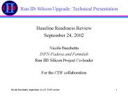 Baseline Readiness Review