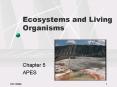 Ecosystems and Living Organisms PowerPoint PPT Presentation