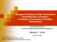 Analytical Modeling of High Performance Reconfigurable Computers: Prediction and Analysis of System PowerPoint PPT Presentation
