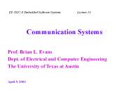 Communication Systems