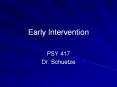 Early%20Intervention PowerPoint PPT Presentation