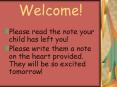 Please read the note your child has left you PowerPoint PPT Presentation