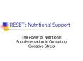 RESET:%20Nutritional%20Support PowerPoint PPT Presentation