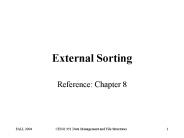 External Sorting