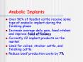 Anabolic Implants PowerPoint PPT Presentation