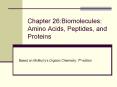 Chapter 26:Biomolecules: Amino Acids, Peptides, and Proteins PowerPoint PPT Presentation