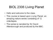 BIOL 2306 Living Planet