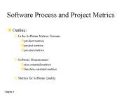 Software Process and Project Metrics