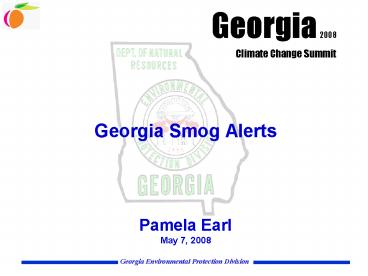 Georgia Smog Alerts