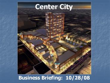 Business Briefing: 102808