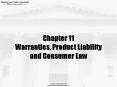 Chapter%2011%20Warranties,%20Product%20Liability%20and%20Consumer%20Law PowerPoint PPT Presentation
