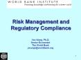 Risk Management and Regulatory Compliance PowerPoint PPT Presentation