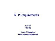 NTP Requirements