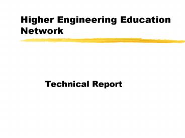 Higher Engineering Education Network
