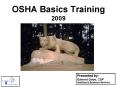 OSHA Basics Training 2009 PowerPoint PPT Presentation