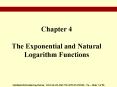 Chapter 4 The Exponential and Natural Logarithm Functions PowerPoint PPT Presentation