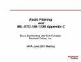 Radio Filtering and MILSTD188110B Appendix C Bruce Borcherding and Rich Forrester Rockwell Collins, PowerPoint PPT Presentation