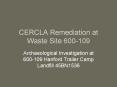 CERCLA Remediation at Waste Site 600109 PowerPoint PPT Presentation