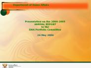 Programme 2:  Services to Citizens