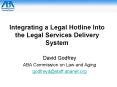 Integrating a Legal Hotline Into the Legal Services Delivery System PowerPoint PPT Presentation