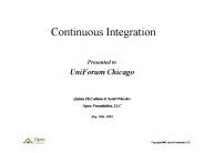 Continuous Integration