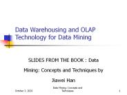 Data Warehousing and OLAP Technology for Data Mining
