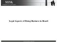 Legal Aspects of Doing Business in Brazil PowerPoint PPT Presentation